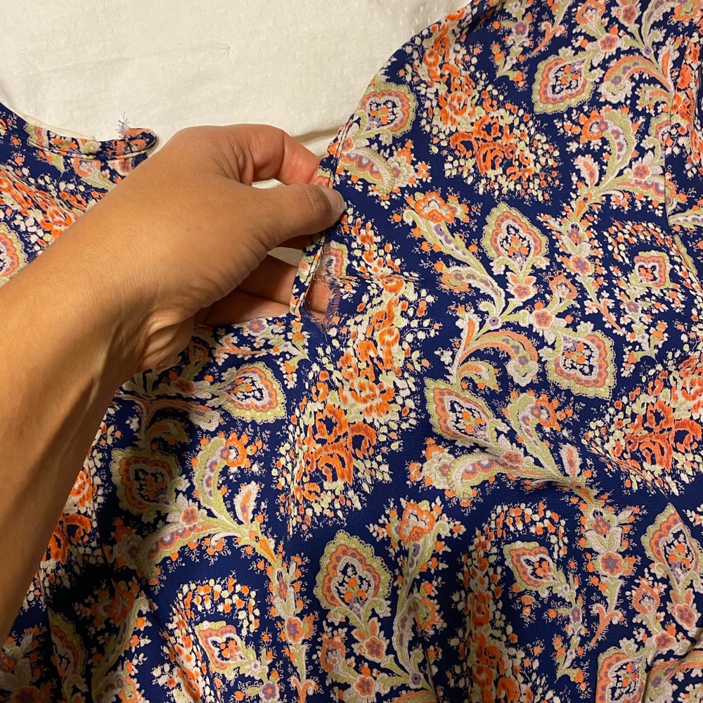 F R E E - paisley and white lace romper - Picture 6 of 9